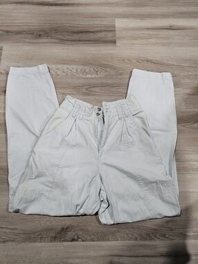 VINTAGE! Women's Pale Blue Paperbag Pants